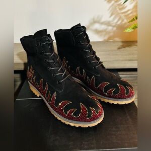 Cape Robbin’s Bling Flame Boots New